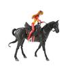 Movable Animal Figma Horse Model and Rider Figurine for Painting Simulation