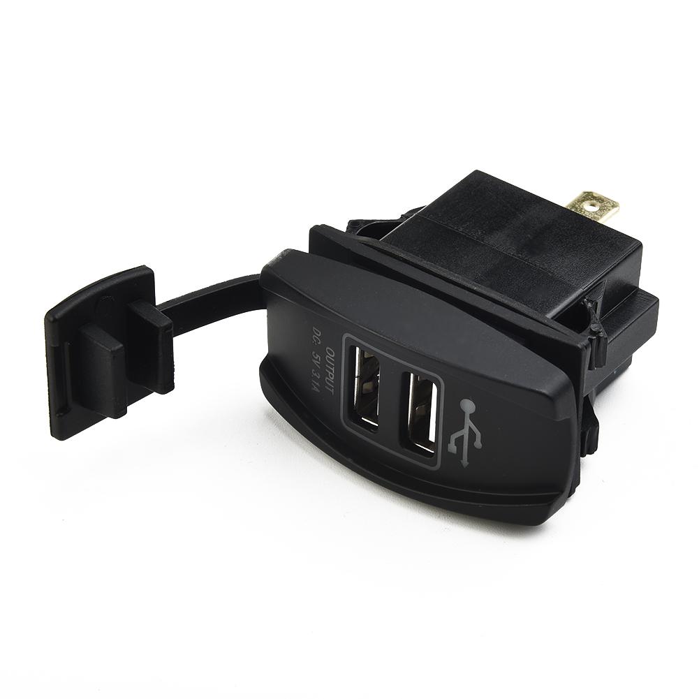 Dual USB 3.1 Power Charger Carling ARB Rocker Fireproof Plastic Switch Blue LED Light Car Boat 12V Car Accessories