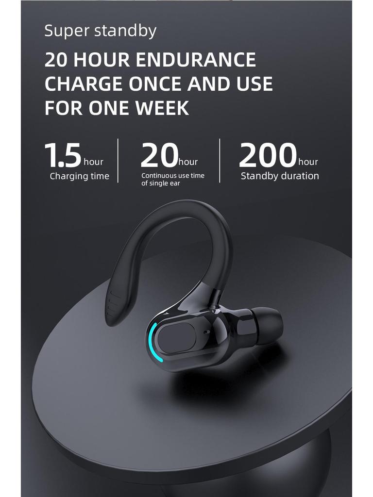 F8 Bluetooth Earphones: Wireless Mini In-Ear, Over-Ear, Stereo for Running and Music.