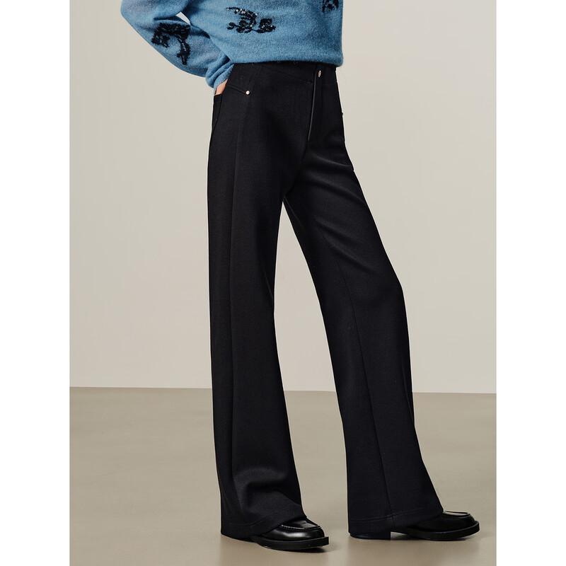 Anna Coco Women's Slim Fit Flared Commuter Trousers