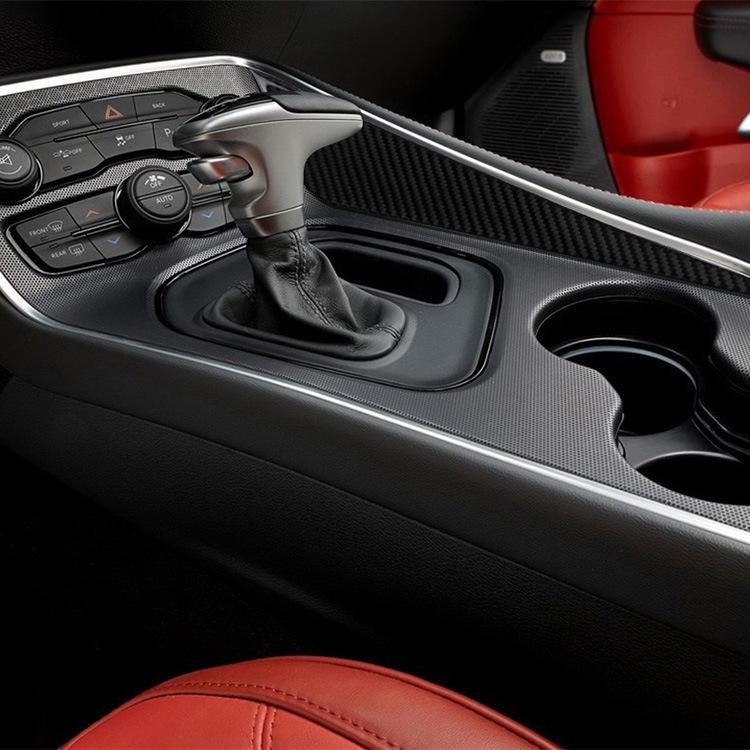 For Dodge Challenge 2015 2016 2017 2018 2019 2020 2024 Accessories Interior Decoration Central Control Gear Decorative Stickers