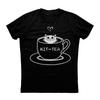 Kit Tee Niedliche Katze in Teetasse T-Shirt 100% Baumwolle Rundhals Sommer Kurzarm Lässiges Herren-T-Shirt Größe S-3XL