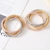 Bracelet Light Luxury Fashion Versatile Three-Layer Bracelet Mixed Color Winding Elastic Bracelet