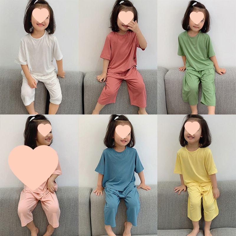 Children's Summer Modal Pajama Set - Soft, Lightweight, and Loose Fit for Boys and Girls