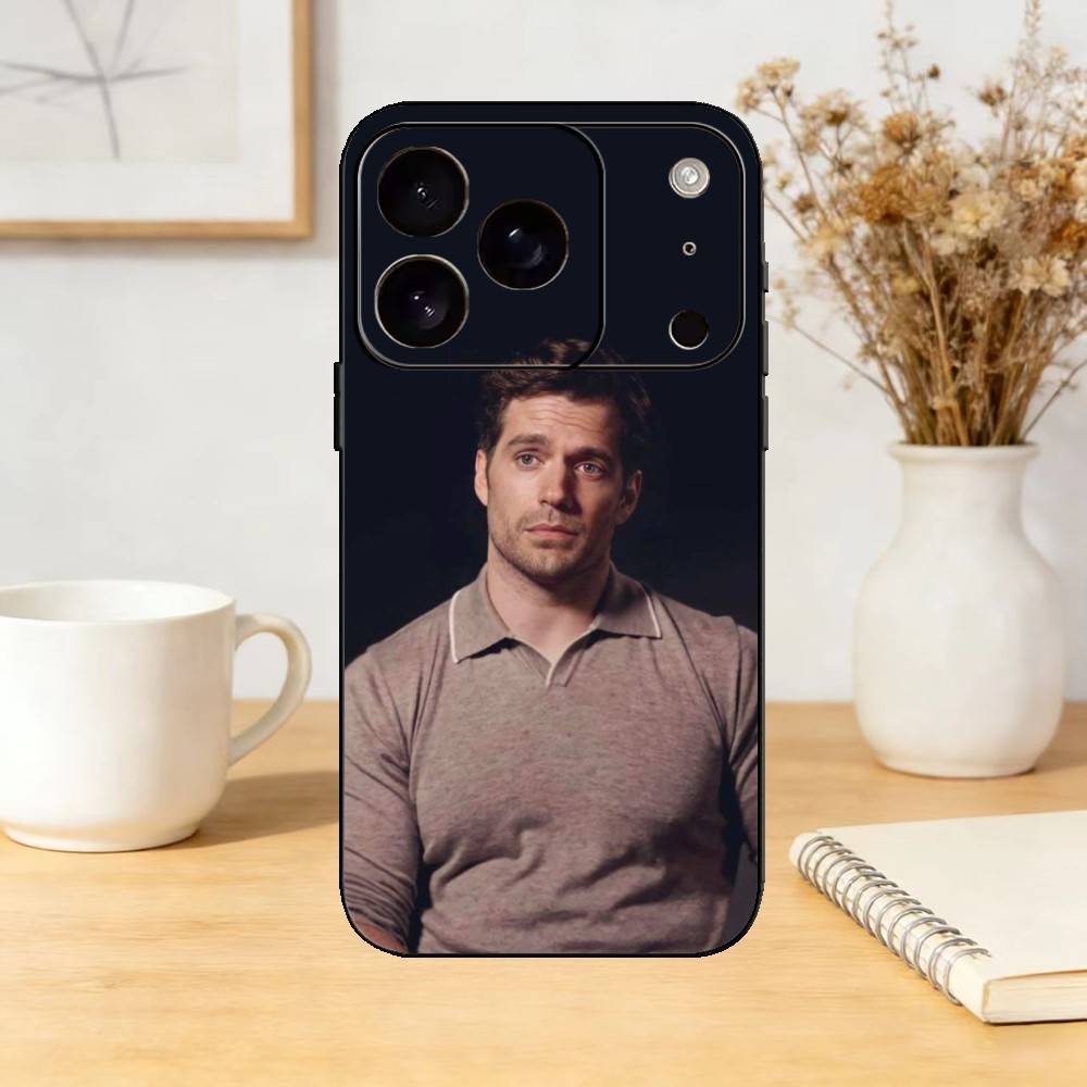 

Actor H-Henry Cavills Phone Case For iPhone 17,16,15,14,13,12,11 Plus,Pro,Max,Mini Silicone black Soft Cover iPhone12PRO
