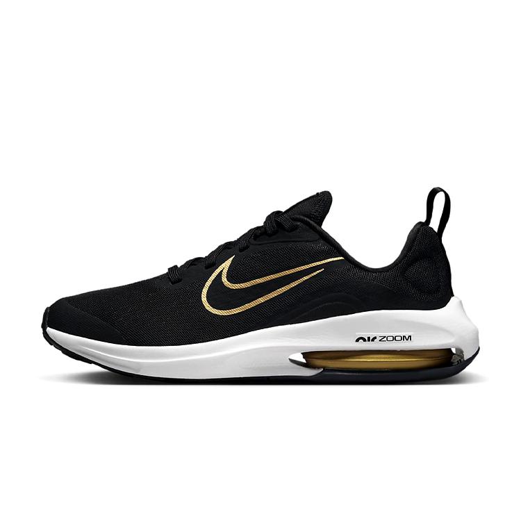 Nike Air Zoom Arcadia 2 Black Metallic Gold GS DM8491-001 36