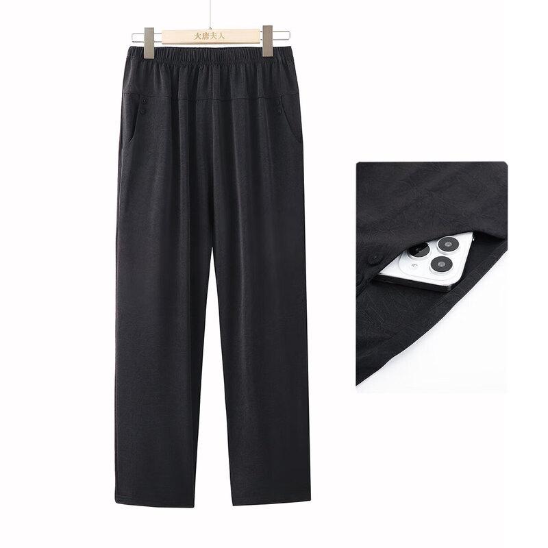 

Elderly Women s Autumn Straight Leg Casual Pants 7XL