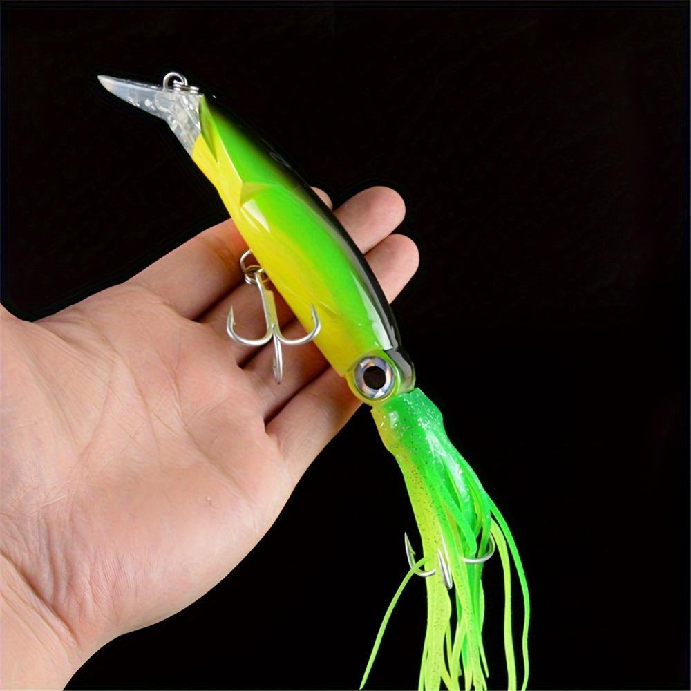 FTK 1pc Realistic Octopus Hard Bait Squid Artificial Plastic Bait, Sea Charm Fishing Tackle