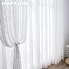 1PC NAPEARL 10-20% Light Blocking French Lace Warp Knitted Sheer Curtain for Living Room Bedroom Balcony Home Decor