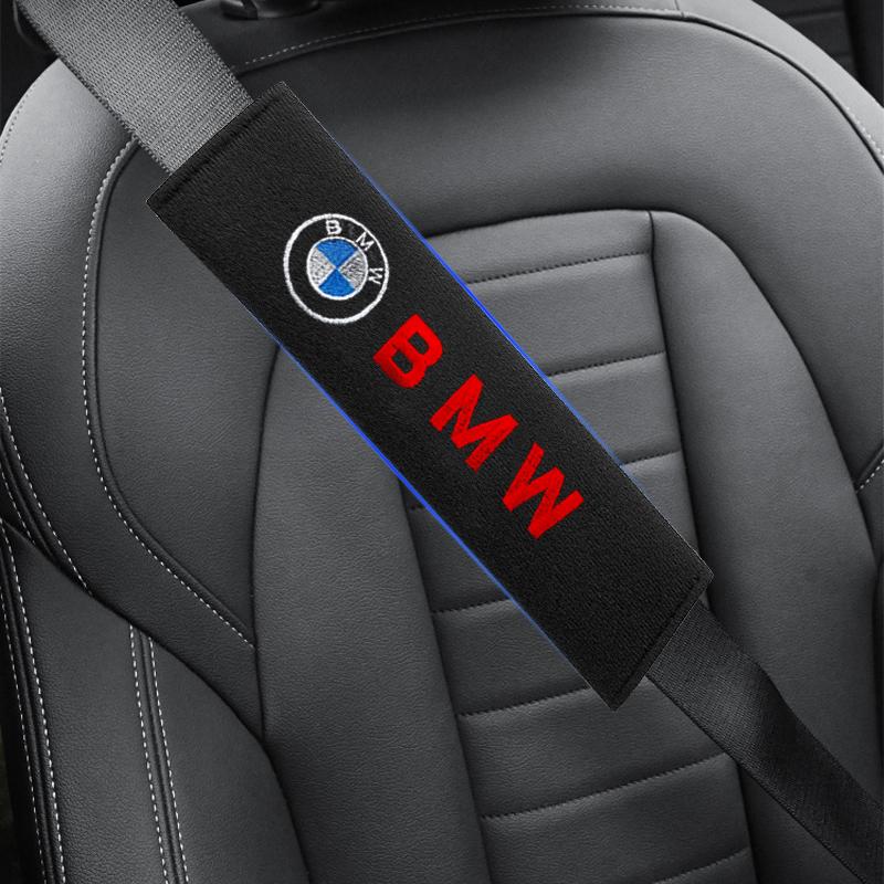2Pcs Car Seat Shoulder Belt Cover Protector Pad Auto Accessories For BMW E39 E46 E90 E36 E60 E34 E30 F30 X1 X3 X5 X6 71 E92 E93 E87