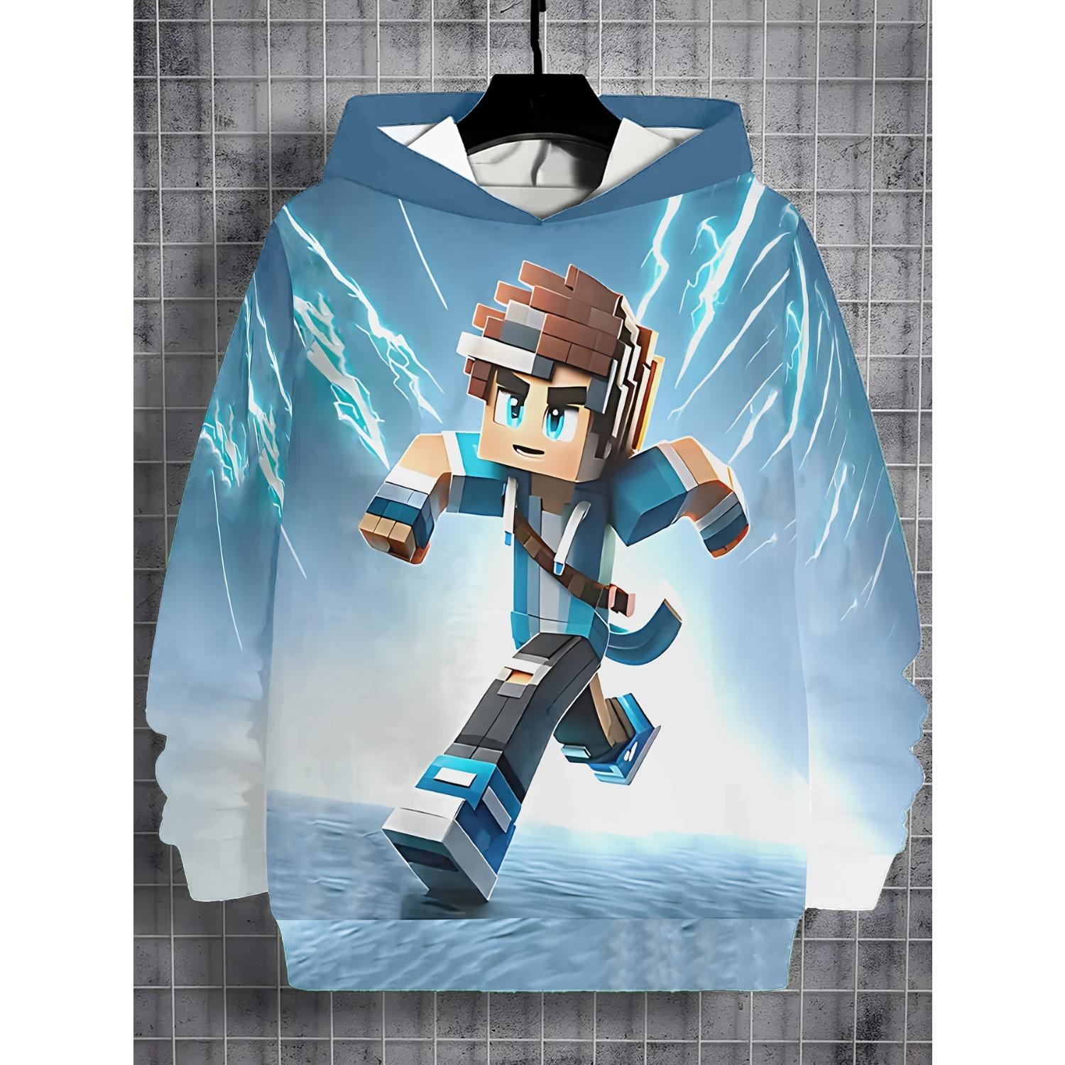 Новые толстовки для мальчиков и девочек с 3D-принтами для комфортной осени и зимы, толстовки с длинным рукавом 13-14Y