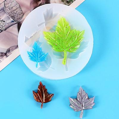 Cake Mold Eco-friendly Easy To Demold Silicone Maple Leaf Cake Tray Mold for Home