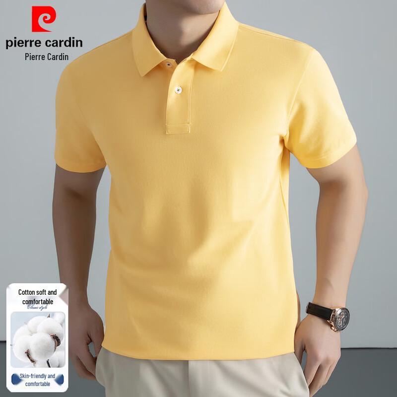 Pierre Cardin Men's Cotton Business Casual Short Sleeve Polo Shirt