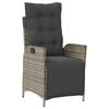 VidaXL Ensemble à Manger de Jardin avec Coussins 7 pcs, Table et Chaises avec Dossier et Repose-pied Réglables, Meubles 3213424