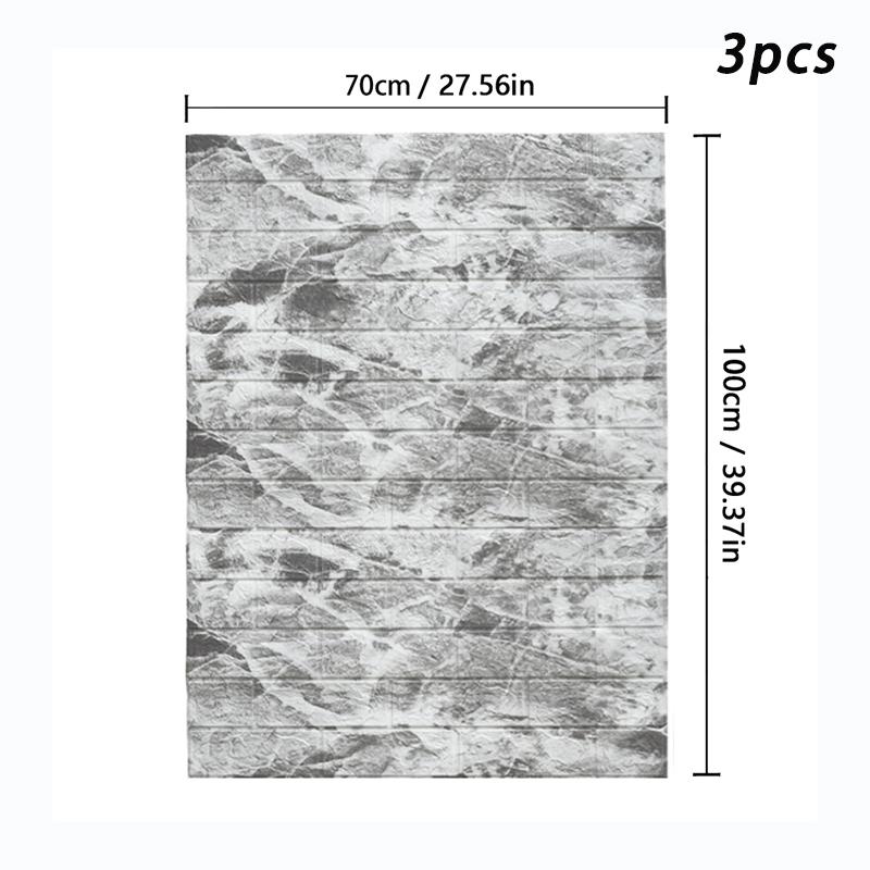 70X100cm 3D kendinden yapışkanlı antika duvar kağıdı oturma odası duvar dekorasyonu duvar çıkartmaları