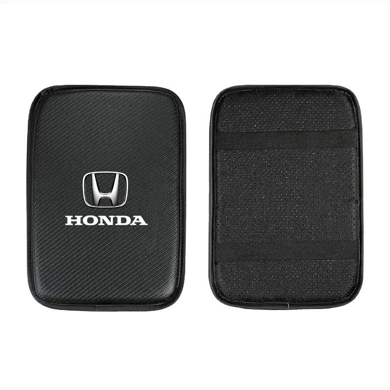 2025 Hot Car Armrest Box Mats Memory Foam Car Arm Rest Box Pad Leather Central Console Covers Styling For Honda Civic XR-V HR-V