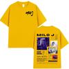 Rapper Milo J 166 Album T Shirt Unisex Unisex Fashion Hip Hop Tshirt 100 Cotton Casual Oversized Short Sleeve Tshirts Streetwear