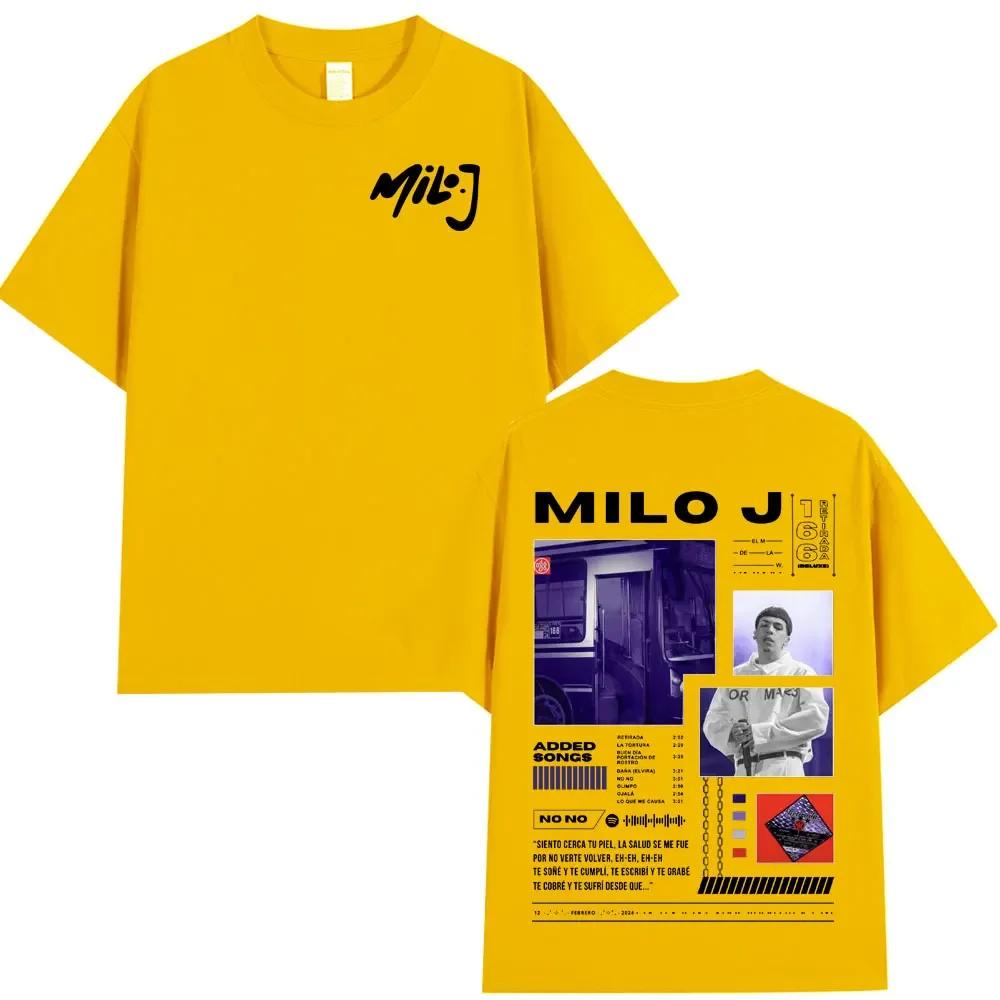 Rapper Milo J 166 Album T Shirt Unisex Unisex Fashion Hip Hop Tshirt 100 Cotton Casual Oversized Short Sleeve Tshirts Streetwear