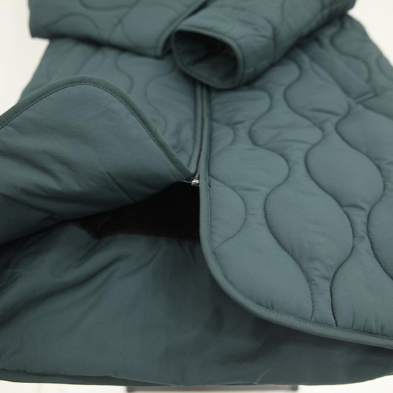 Shiz Madam Women S Water Droplet Quilted Mink Fur Hood Long Coat J31763