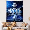 "Soccer Star with Stadium Background" Patterned Tapestry Home Decor, Suitable for Bedroom and Living Room, Gift