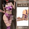 Sex Underwear Sexy Hollow One-piece Bundled Imitation SM Hot Three-point Garter Uniform