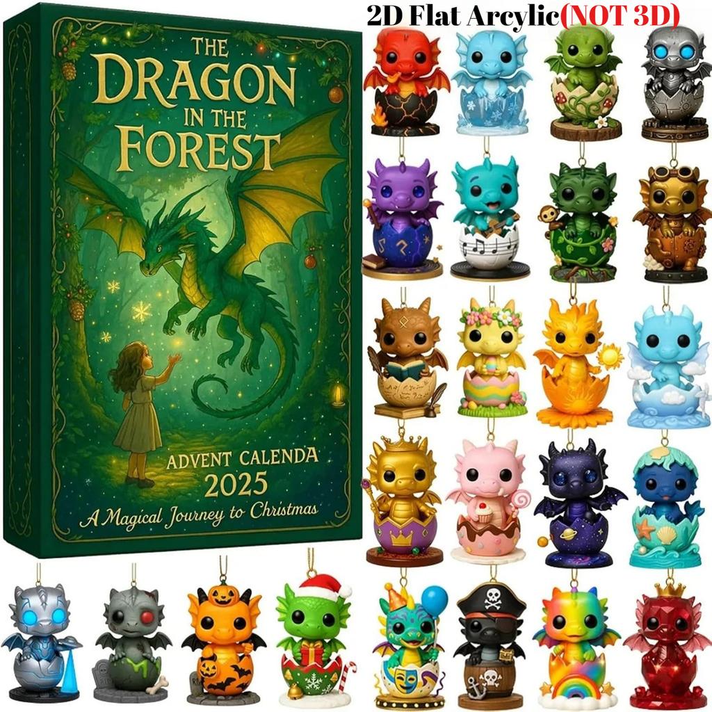 Dinosaur Park Advent Calendar 2025 with 24 Surprise Figures Christmas Advent Calendar for Halloween and Christmas