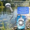 Waterproof Camping Electric Shower Head Handheld Shower Pump  for Backpacking Bathing Car Washing