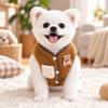 Fleece-lined Dog Warm Clothes Winter Dog Bodysuit Fashion Pet Clothes  for Small Medium Dog