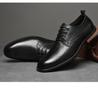Men's Formal Brogues: Spring/Autumn Casual Leather Shoes - Round Toe, Top Layer Cowhide.