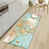 1Pcs Beach Soft Stones Pattern Floor Mat Modern Kitchen Polyester Rug Non-Slip Colorful Indoor Carpet, For Home Bathroom Bedroom Living Room Decor