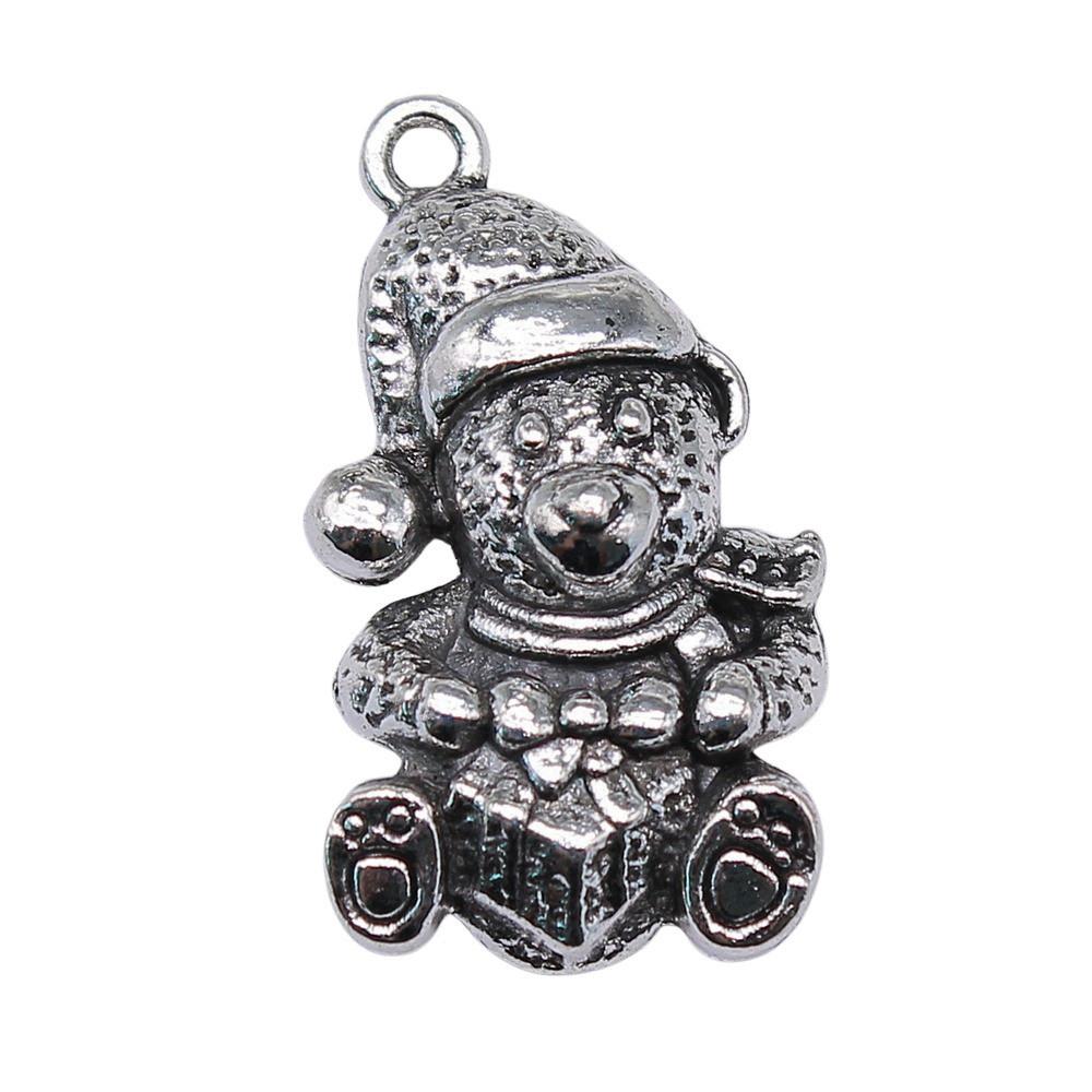 Snowmen Charms Snowflake Pendants For Winter Christmas Themed Jewelry
