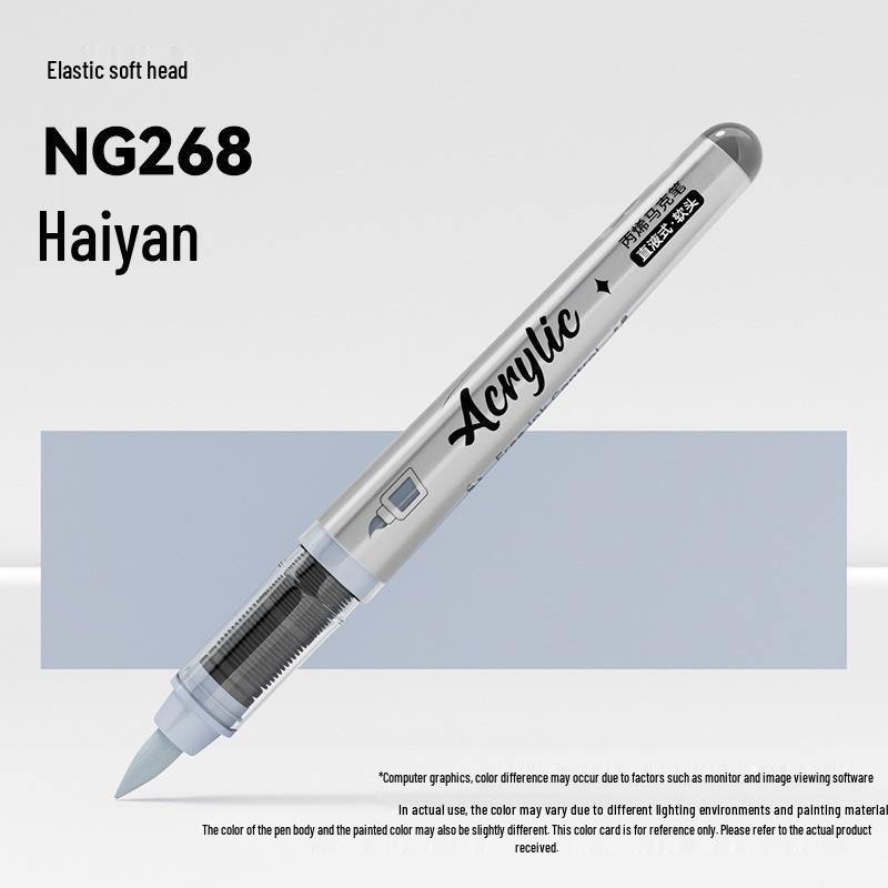 Soft Tip Acrylic Marker - 120 Colors, Single Piece, Opaque, Stackable Paintbrush