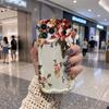Vintage Red Peony Floral Wavy Edge Phone Case For iPhone 17 16 15 14 13 12 11 Pro Max Plus 8 7 Elegant Soft Bumper Cover
