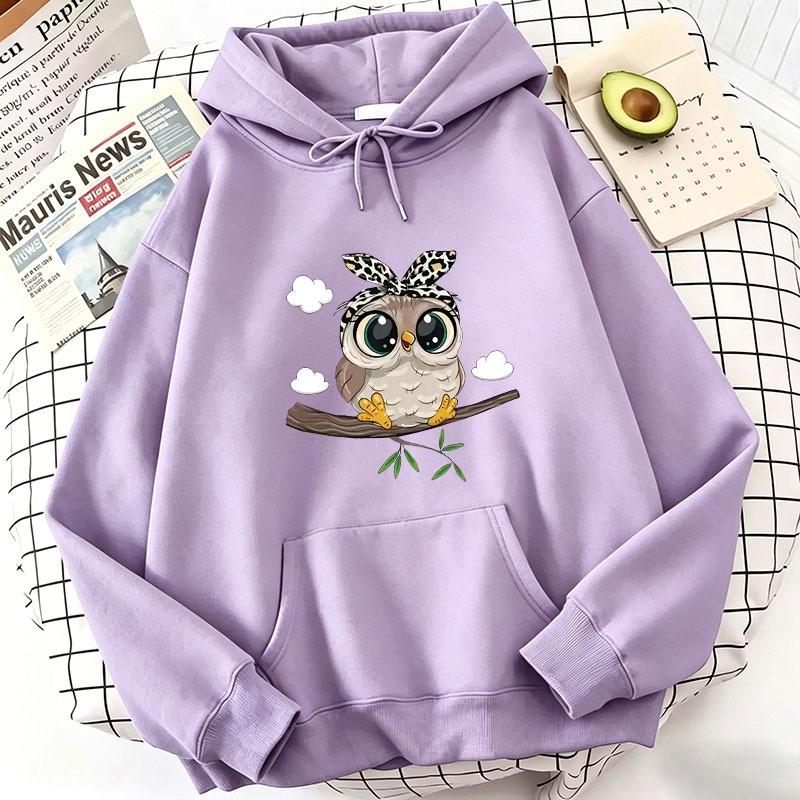 Cute Cartoon Owl Funny Hoodies Spring Autumn Winter Casual Hoodies Sweatshirts Men Women Pullovers
