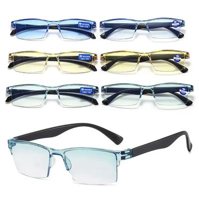 New Smart Automatic Zoom Reading Glasses Ultralight Optical Anti Blue-ray Rimless Radiation Protection Presbyopia Eyewear Unisex