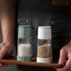 1PC Household Pepper Grinder Rotary Manual Sea Salt Pepper Seasoning Bottle Grinder Glass Seasoning Bottle 1pc