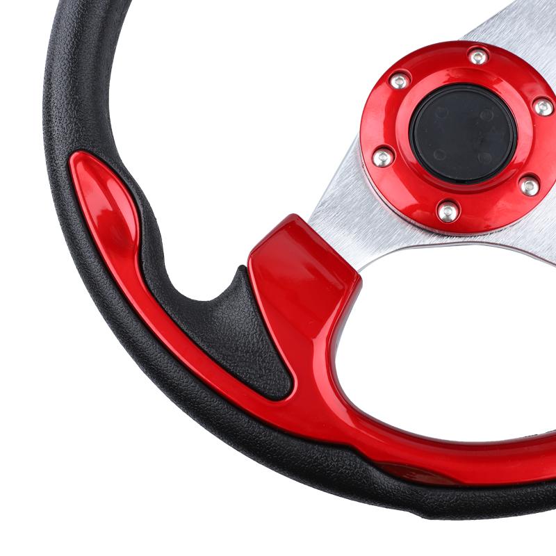 Universal Mini Drifting Steering Wheel Racing Car PVC Modification Aluminum Frame Light Weight 320mm(13inches)