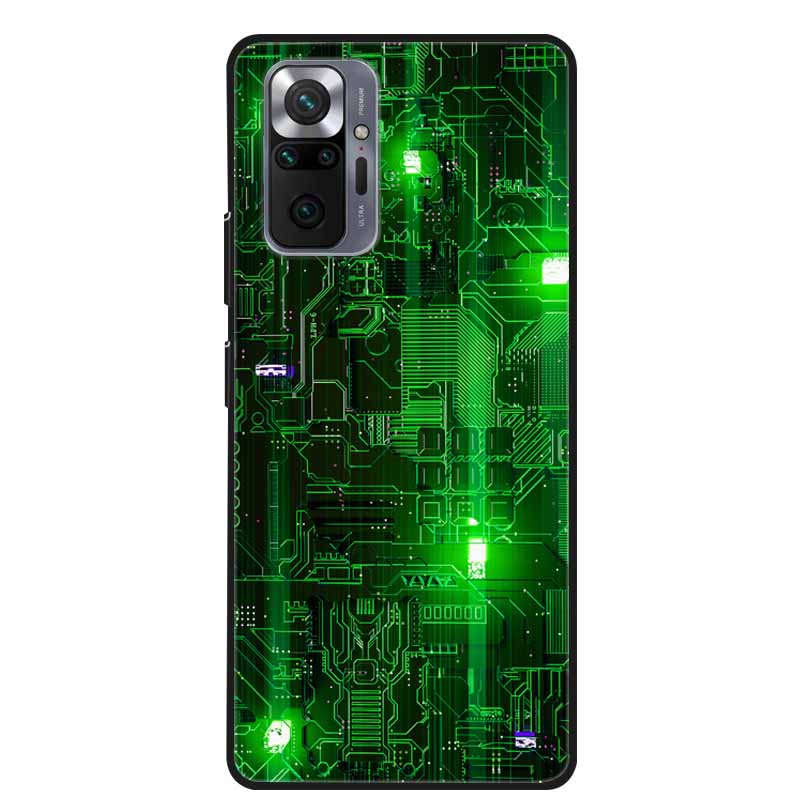 Per Xiaomi Redmi Note 10 Pro Custodia Moda Morbido Silicone Cover per Telefono per Redmi Note10 Pro Max Coque M2101K6G Paraurti Cool Funda