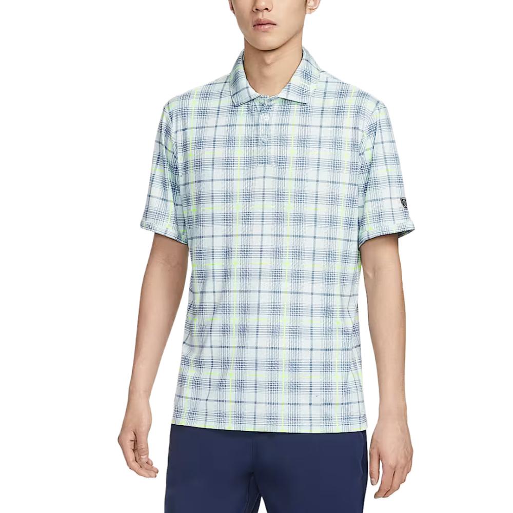 Nike Par Tartan Polo Quick-Dry Checkered Drop-Shoulder T-Shirt Men Tops II0787-394 S