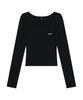 IUGAMAKARAS U-Neck Fitted Top (Black)