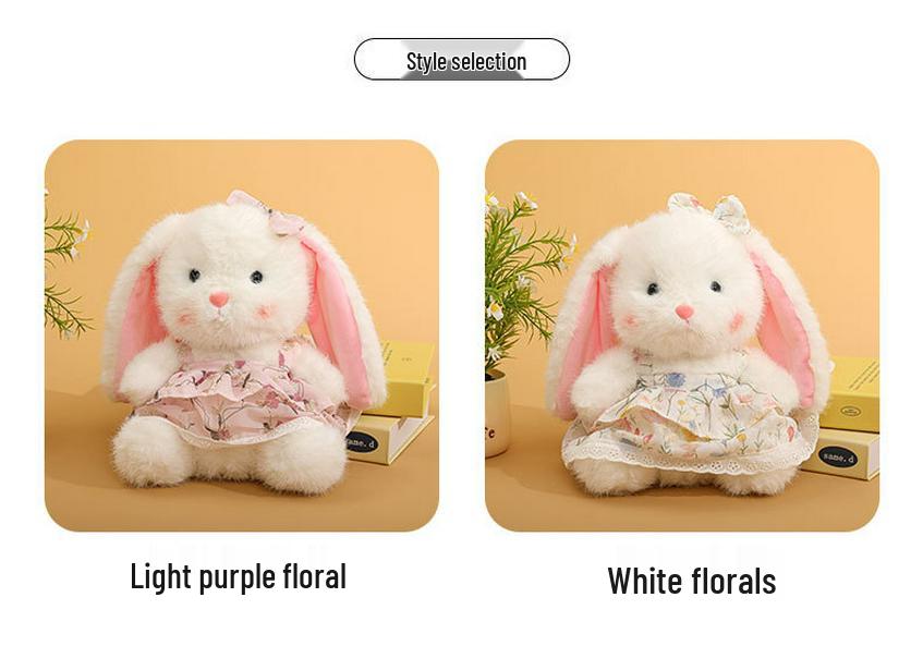 New Pastoral Cute Little Rabbit Plush Toy Doll - Perfect Gift for Girlfriend