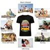 Endless Summer Retro Surf Bus Graphic Casual Short Sleeve Tee Pure cotton T-shirt