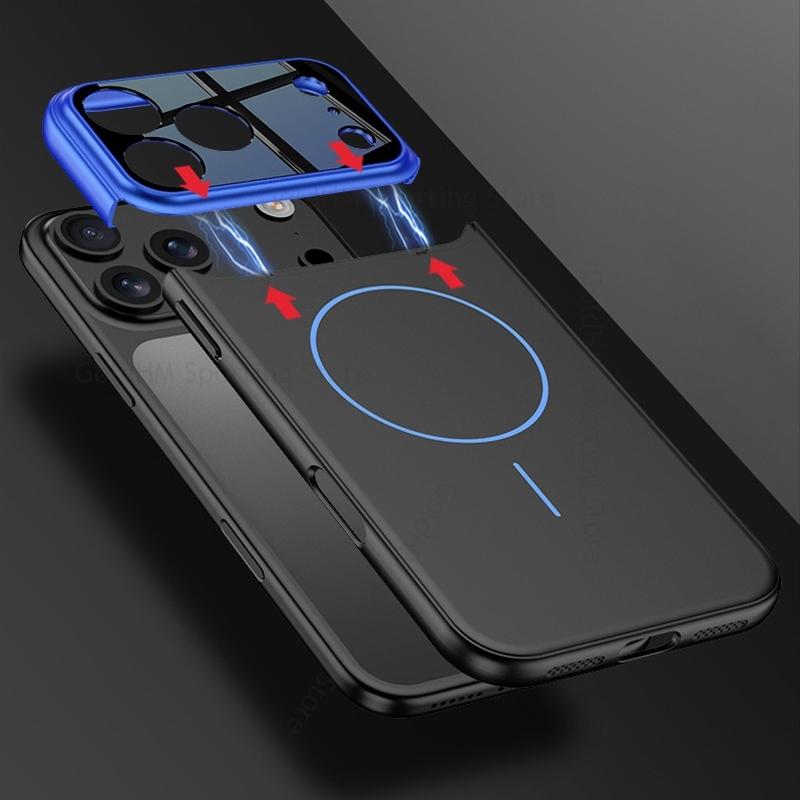 For Iphone 17 Pro Max Magsafe Camera Wireless Charge Case For iPhone Apple 17 Pro Max Ultra Slim Magsafing Shockproof Cover For iPhone 17 Pro Capa
