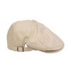 Men Women Vintage Solid Flat Cap 65% Cotton Newsboy Ivy Hat Adjustable Beret Painter Cap Retro British Forward Cap