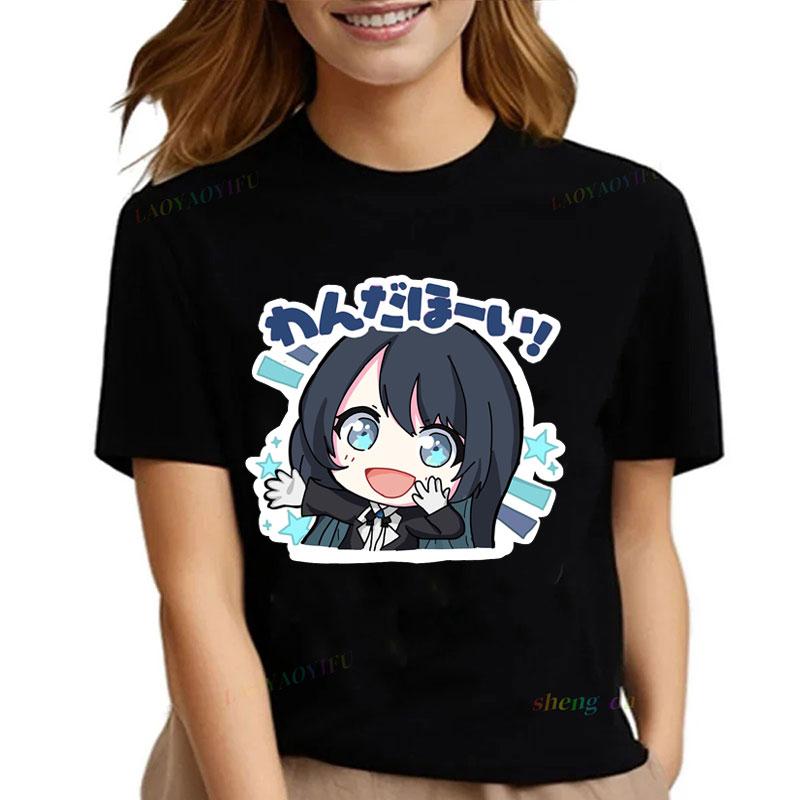 Camisetas Ado T Shirt Polyester Short Sleeve Popular Anime Shirt Unisex Kawaii Cute Cool Cartoon Classic Streetwear Tops