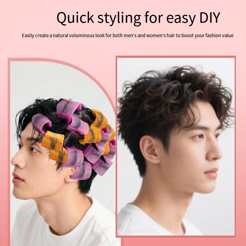 20pcs Fluffy Hair Roots Perm Roll Invisible Height Increasing Seamless QQ Hair Rollers Magic Curler DIY Non-Damage Styling Tools