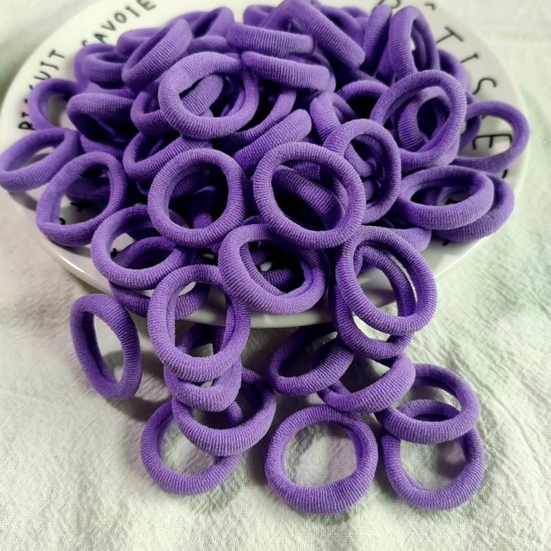 50/100pcs/Set Kids Colorful Nylon Elastic Hair Bands Ponytail Holder Hair Ties Gum Rubber Band Headband Girls Hair Accessories