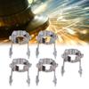 5pcs Silver Torch Spacer Wheel Carbon Steel Plasma Cutter Guide  Handheld Welding