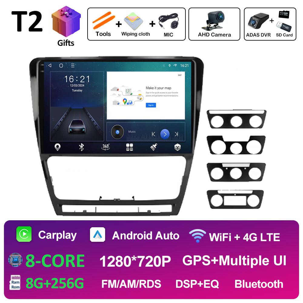 Intelligent System For Volkswagen Skoda Octavia 2 A5 2007 2008 2009 2010 2011 - 2014 Car Radio Player Android Auto Accessoires