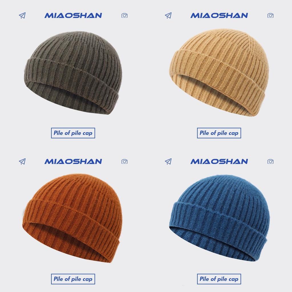Warm Cotton Knit Beanie For Men And Women Trendy Solid Colors For Winter